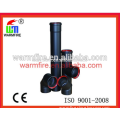single wall black painted chimney pipe for pallet stoves with cheap price and high quality